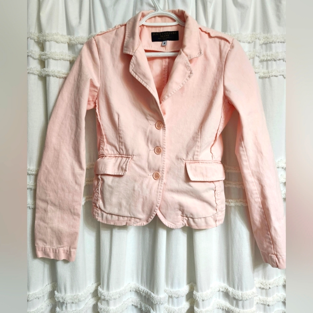 Excellent condition, Juicy Couture Jeans, distressed blazer. Size Small.